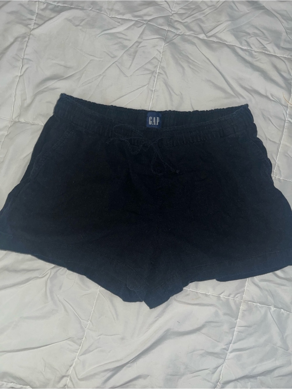 GAP Black Terry Athletic Lounge Shorts
